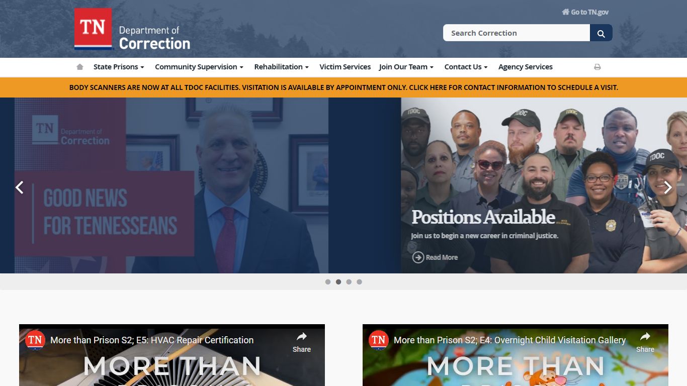 Department of Correction - TN.gov - Tennessee State Government